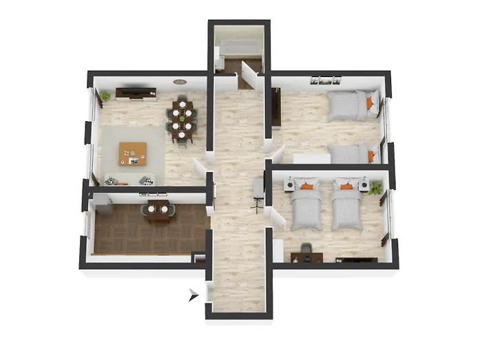 Zentrales Kaffeevollautomat Parkplatz 아파트 에센